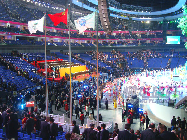上海世博會開幕升旗儀式旗桿